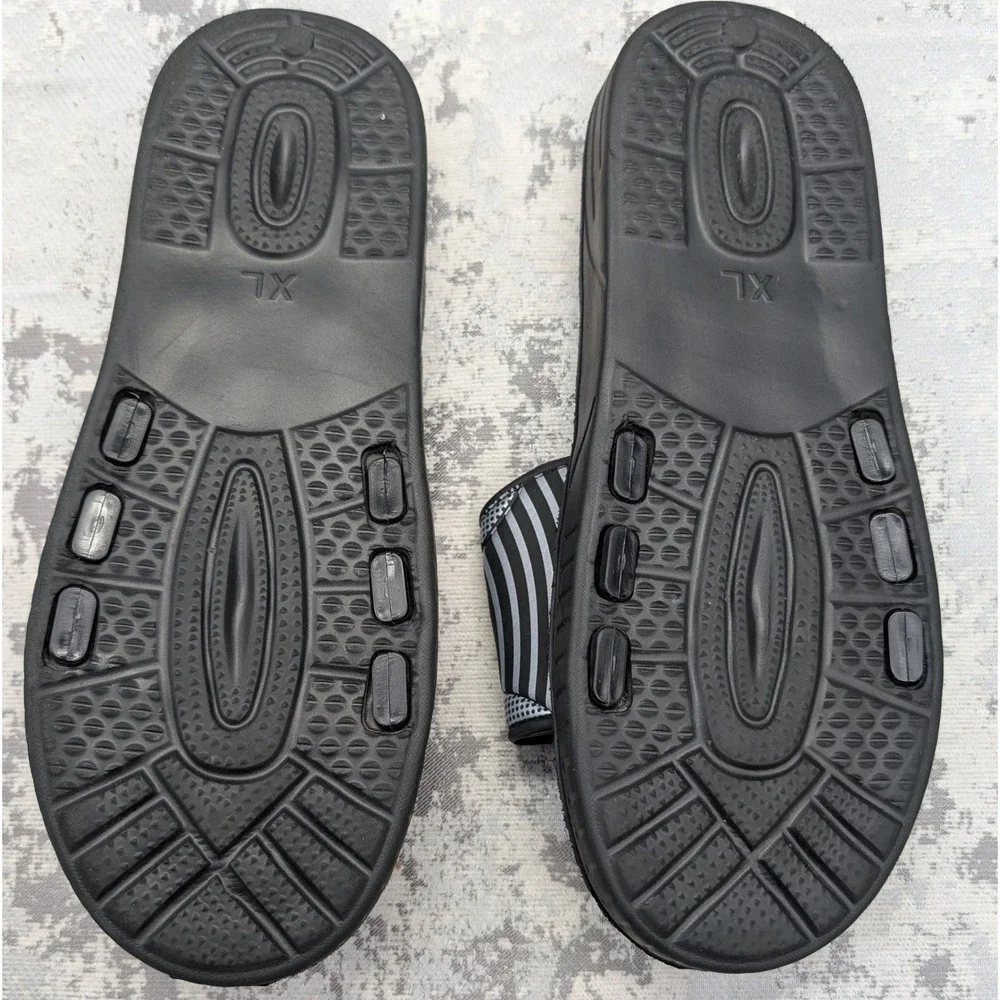 BYRIVER Mens Womens Acupressure Massage Sandals‎ XL Black Red Gray Reflexology